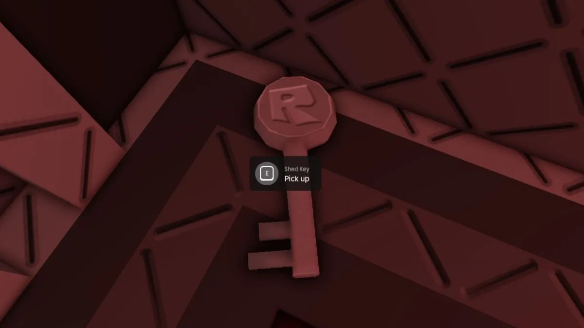 The key for the shed in Armless Detective the Cursed Cathedral