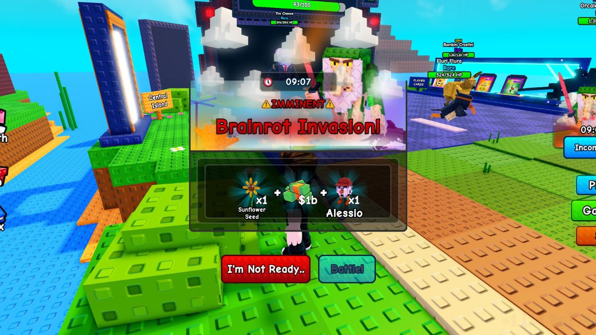 Invasion mission in Plants Vs Brainrots