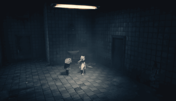 The Boy and the Girl with secret masks in Reanimal