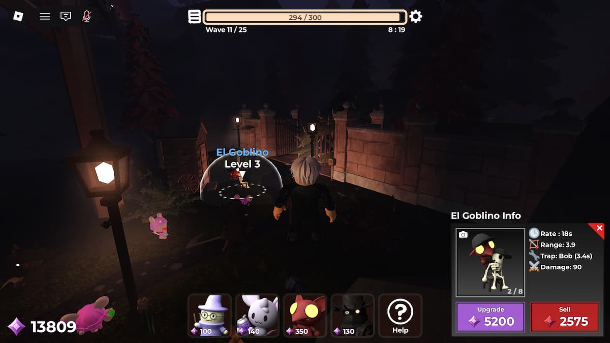 Tower Defense minigame in Tower Heroes