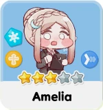 Amelia character from Trickcal Chibi Go