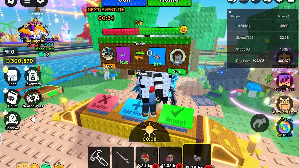 Trading pets in Build a Zoo