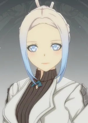 Custom blue/white-haired girl character creation code for Blue Protocol Star Resonance