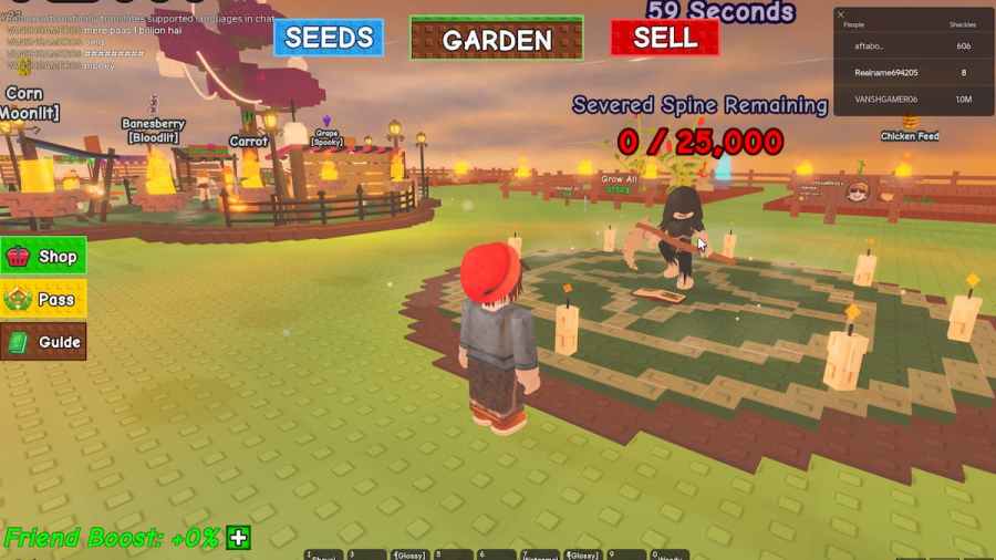 The Harvest Reaper in Grow a Garden