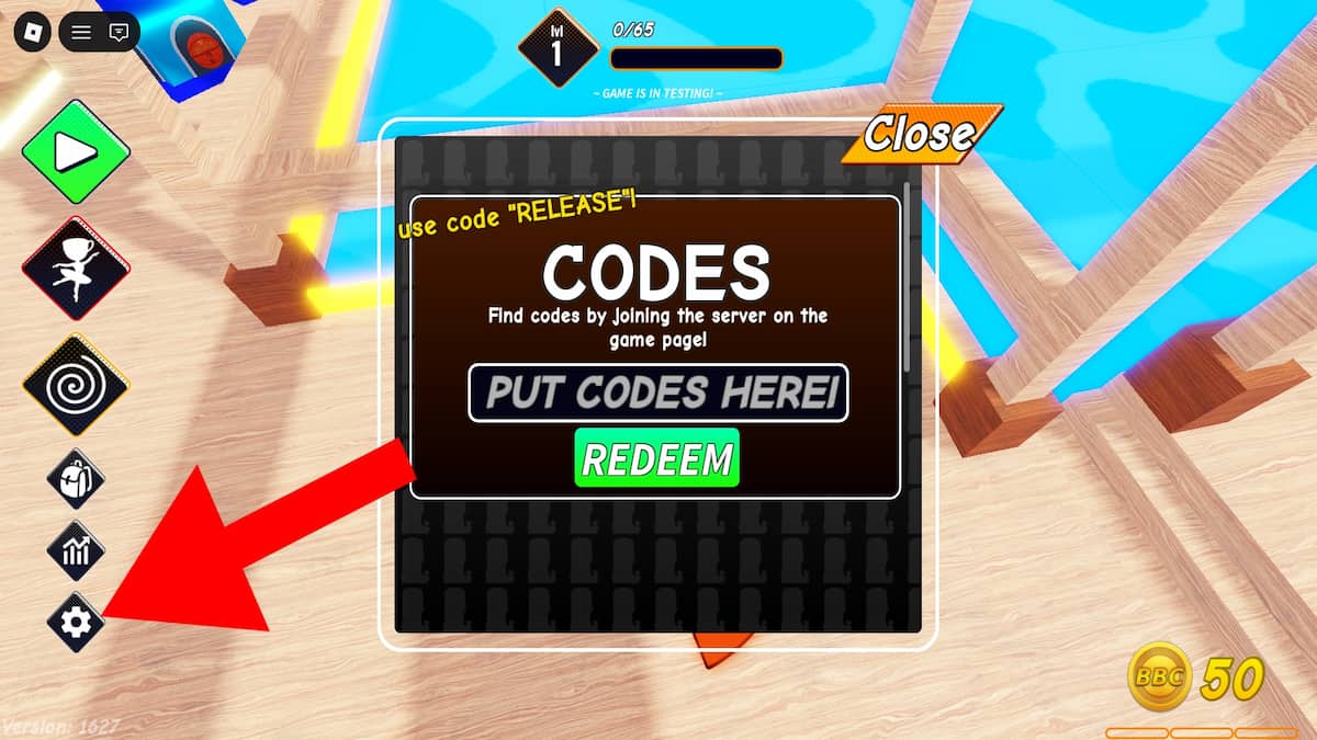 How to redeem codes in Brainrotted Basketball.