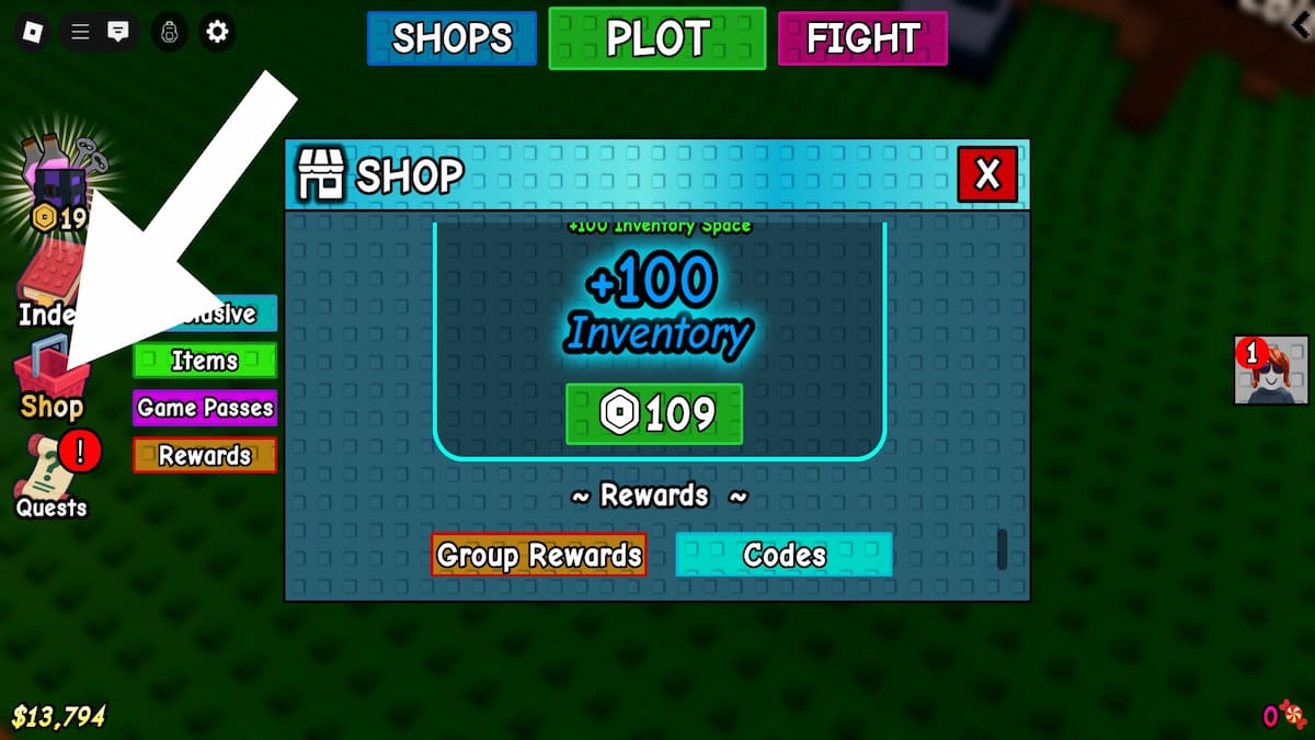 How to redeem codes in Brew a Potion.