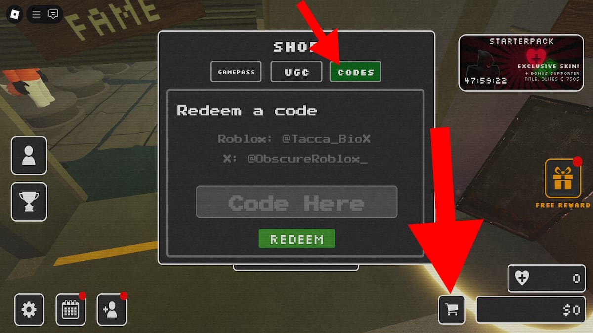 How to redeem Obscure codes.