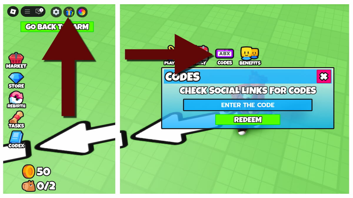How to redeem codes in Oh My Pets.