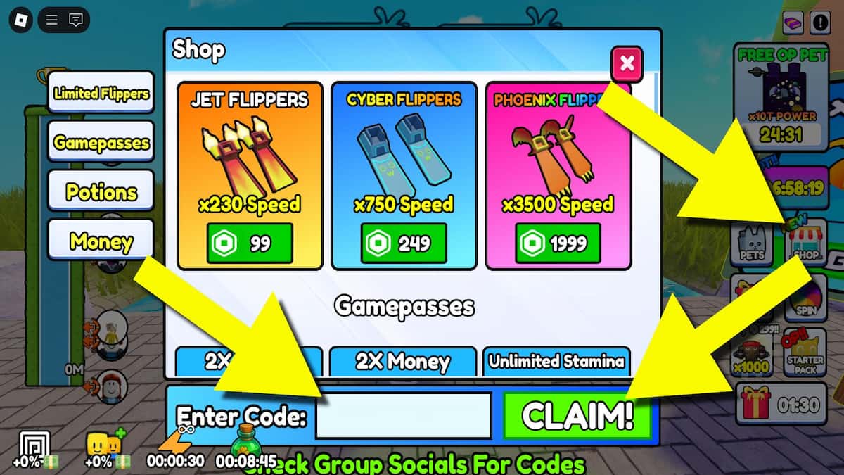 How to redeem Swim for Money codes