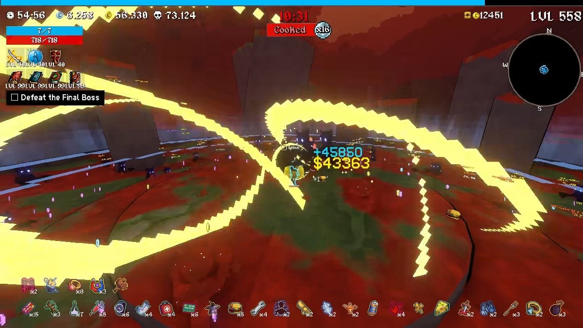 Megabonk ninja AoE build