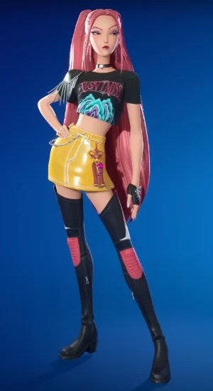 Mira (HUNTR/X) outfit skin in Fortnite Halloween 2025 Fortnitemares event