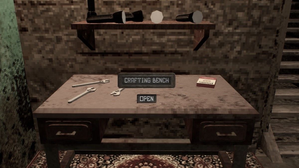 Bench used for crafting in Misery