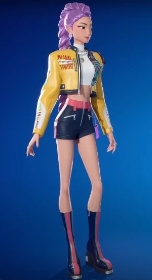 Rumi (HUNTR/X) outfit skin in Fortnite Halloween 2025 Fortnitemares event
