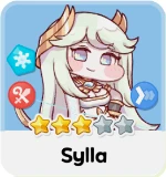 Sylla character from Trickcal Chibi Go