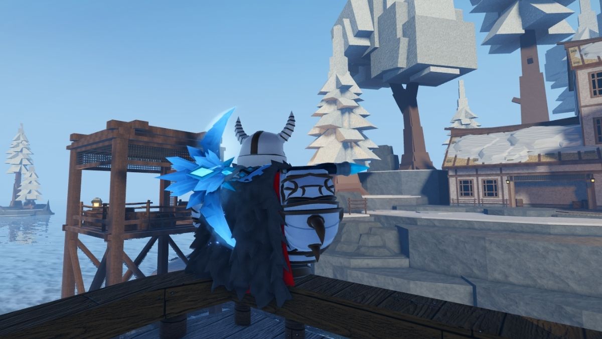 Dwarf with a Frost Pickaxe in the Frostspire Expanse Island