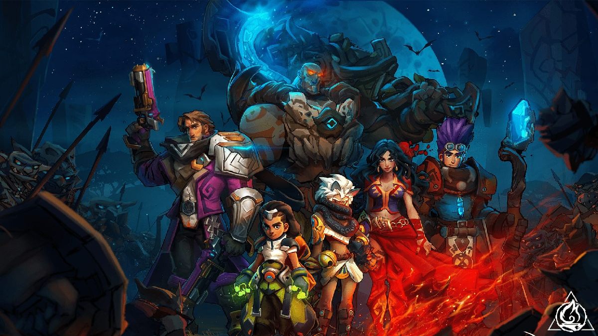 torchlight infinite characters standing together promo art