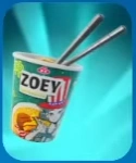 Zoey's Ramyeon back bling skin in Fortnite Halloween 2025 Fortnitemares event