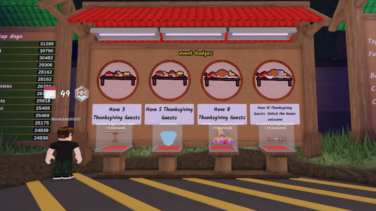 Event Badges in 99 NIghts in the Forest