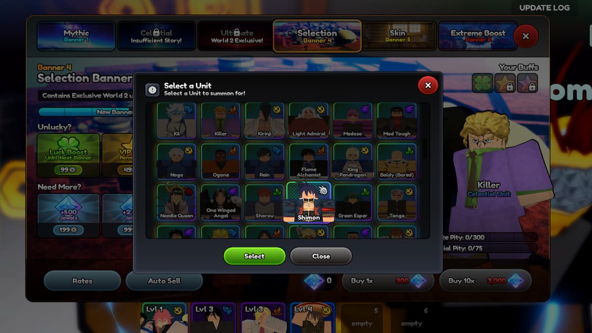 The Shimon Anime Last Stand Character