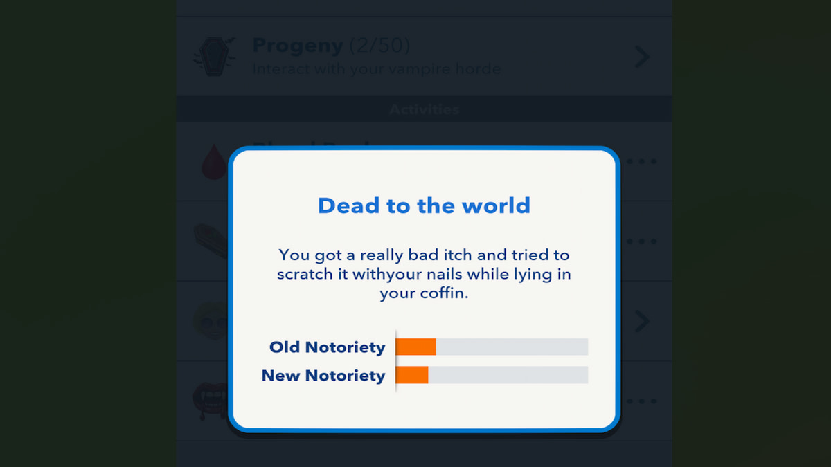 A Vampire sleeping in Coffin