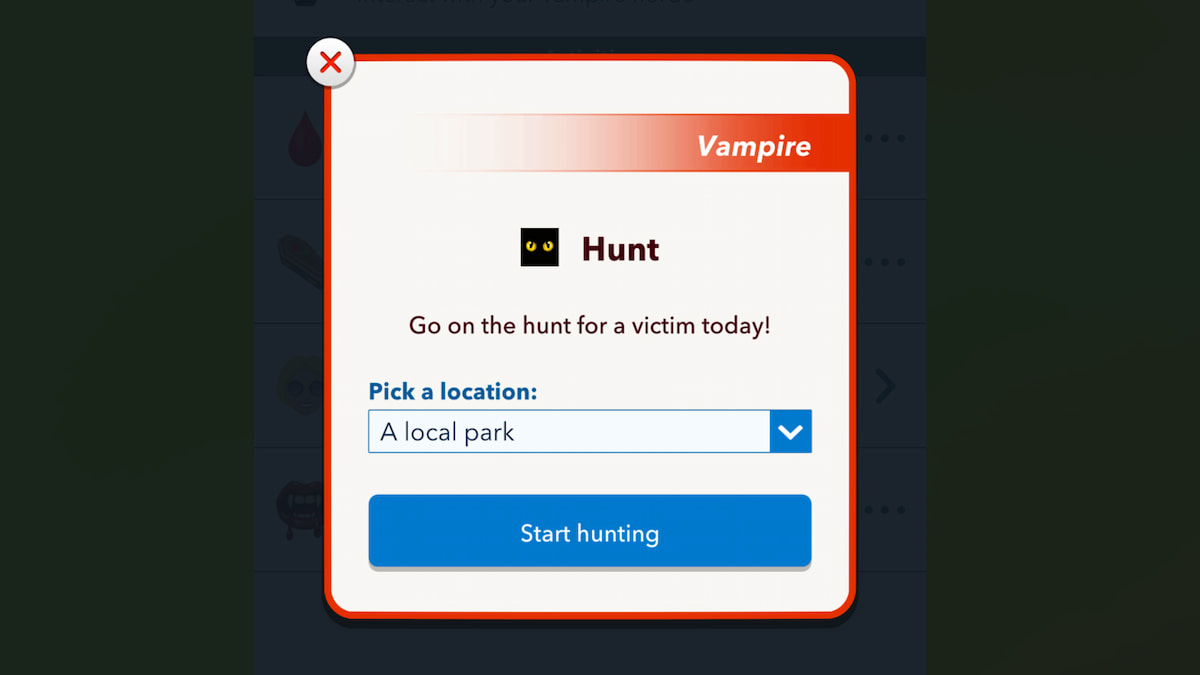 A BitLife Hunting Option