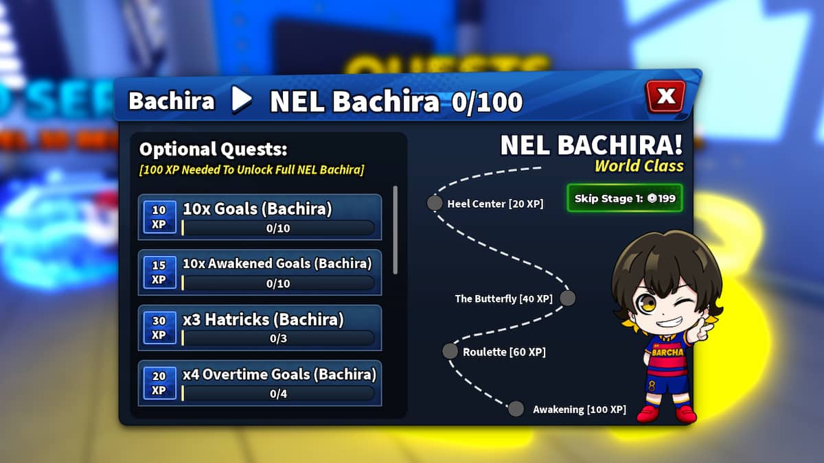 The NEL Bachira Evolution Quest
