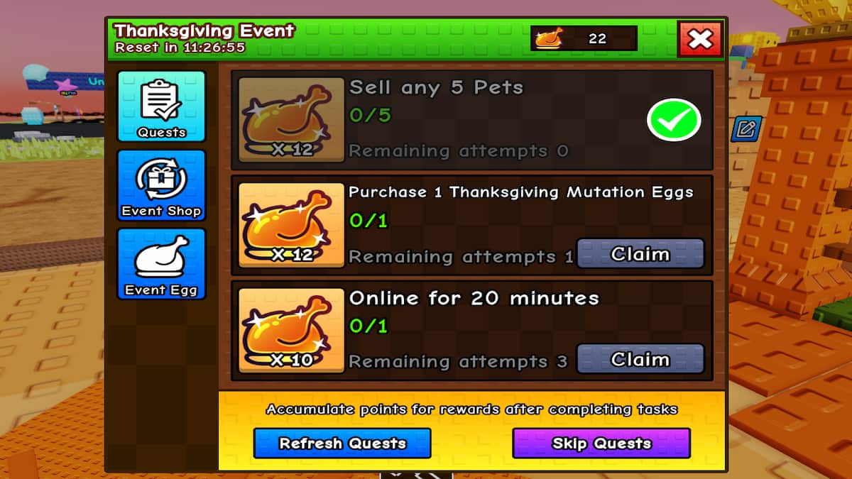 The List of Event Quest in Build A Zoo