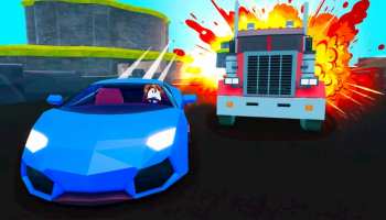 Cars vs Trucks promo art.
