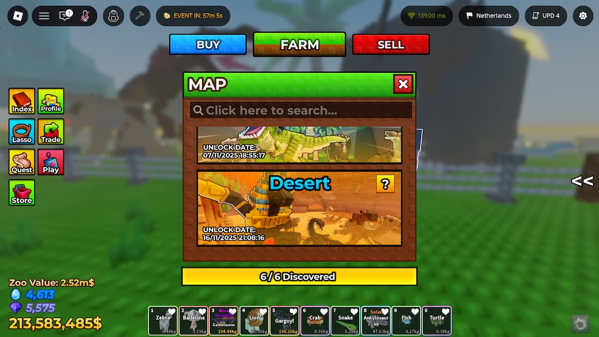 Desert Dunes in Raise Animals