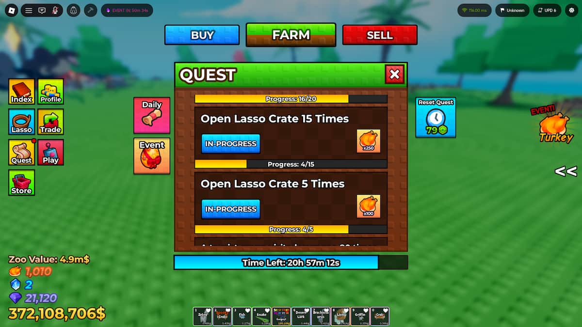 Earn Turkey Tokens in Raise Animals