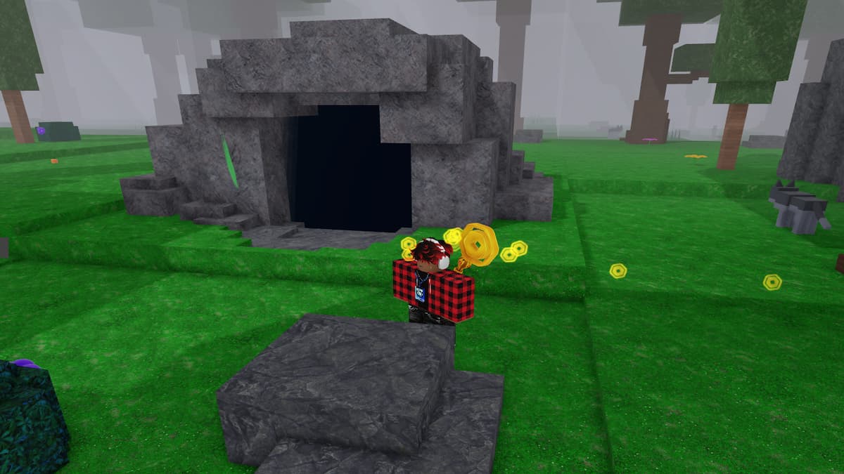 The Cave Opening in 99 Nights in the Forest