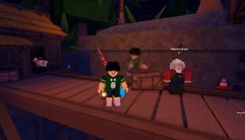 A player standing in Fisch