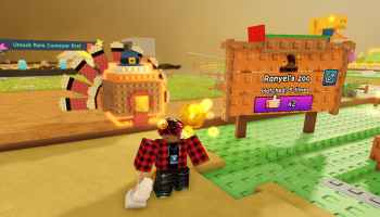 A player standing next to a Turkey Egg