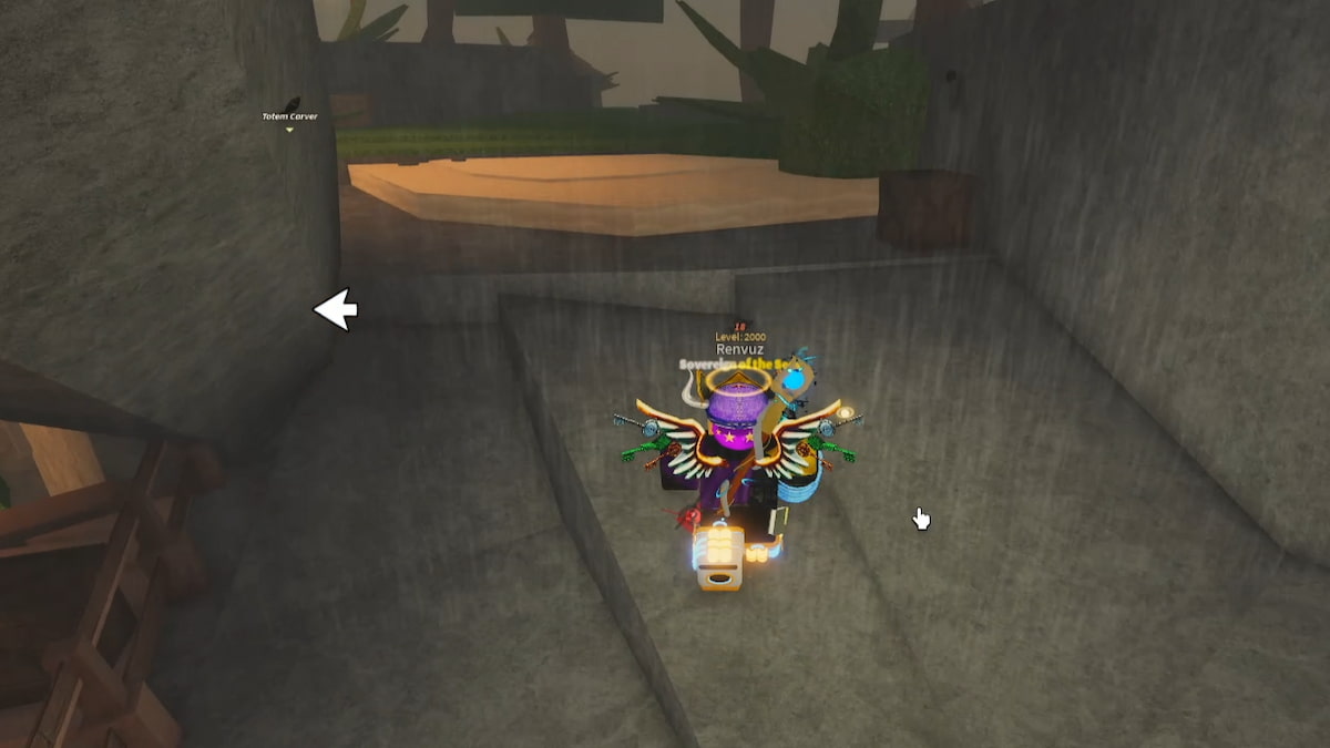 A player with the Merlin's Staff Rod