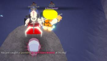 A player grinding for the Fabulous Rod