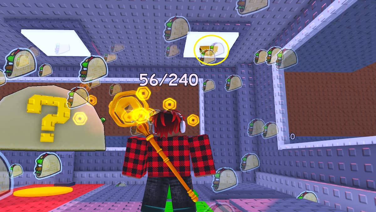 A Taco stuck on the roof