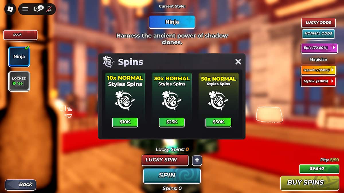 Get Spins in Roblox Slap