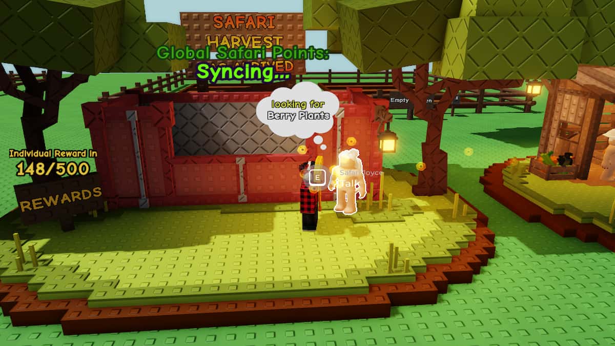 The Plant Requirements for Safari Event