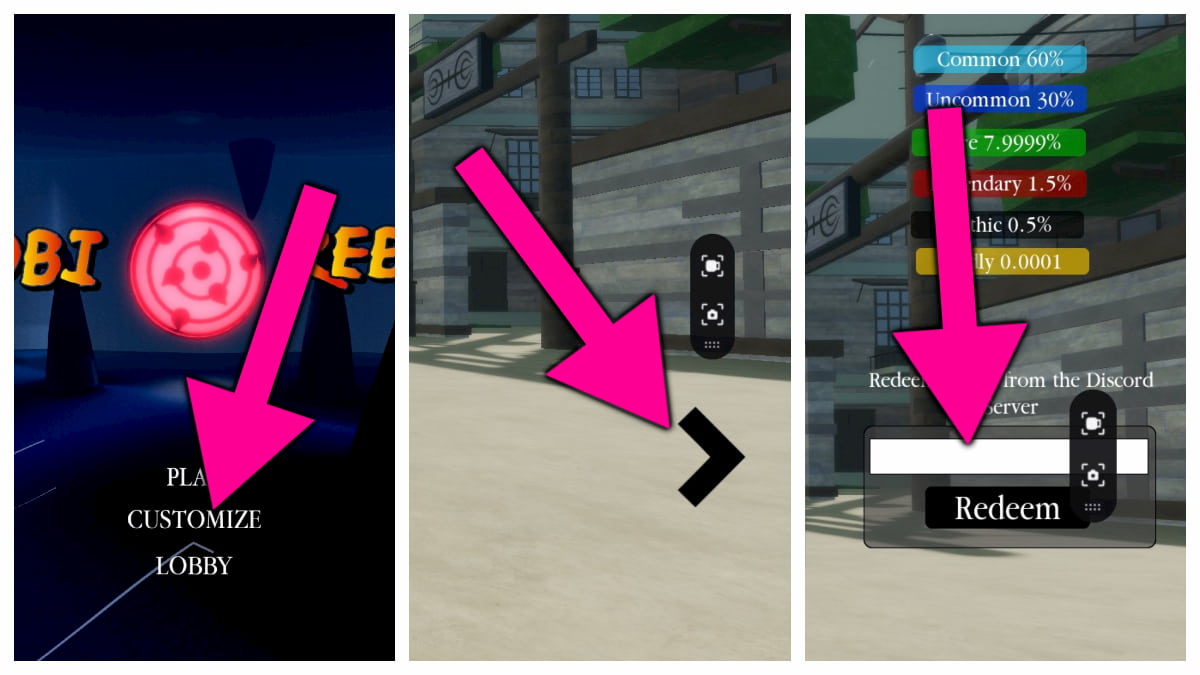 How to redeem Shinobi Reborn codes.