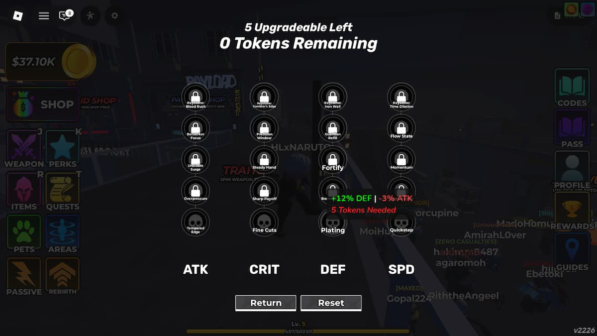 Hunty Zombie Skill Tree