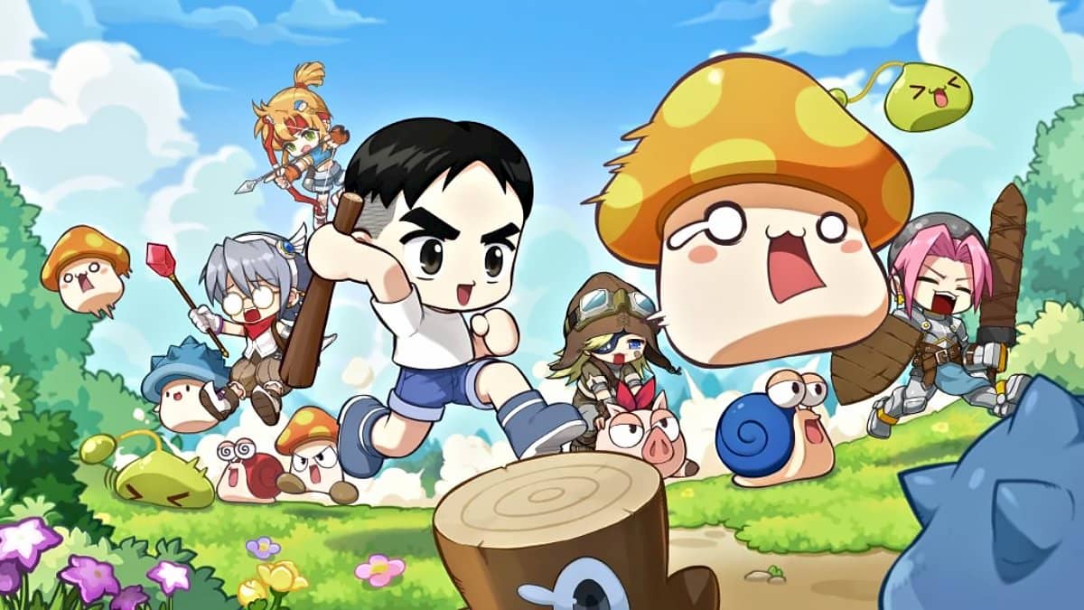 MapleStory Idle RPG promo art.