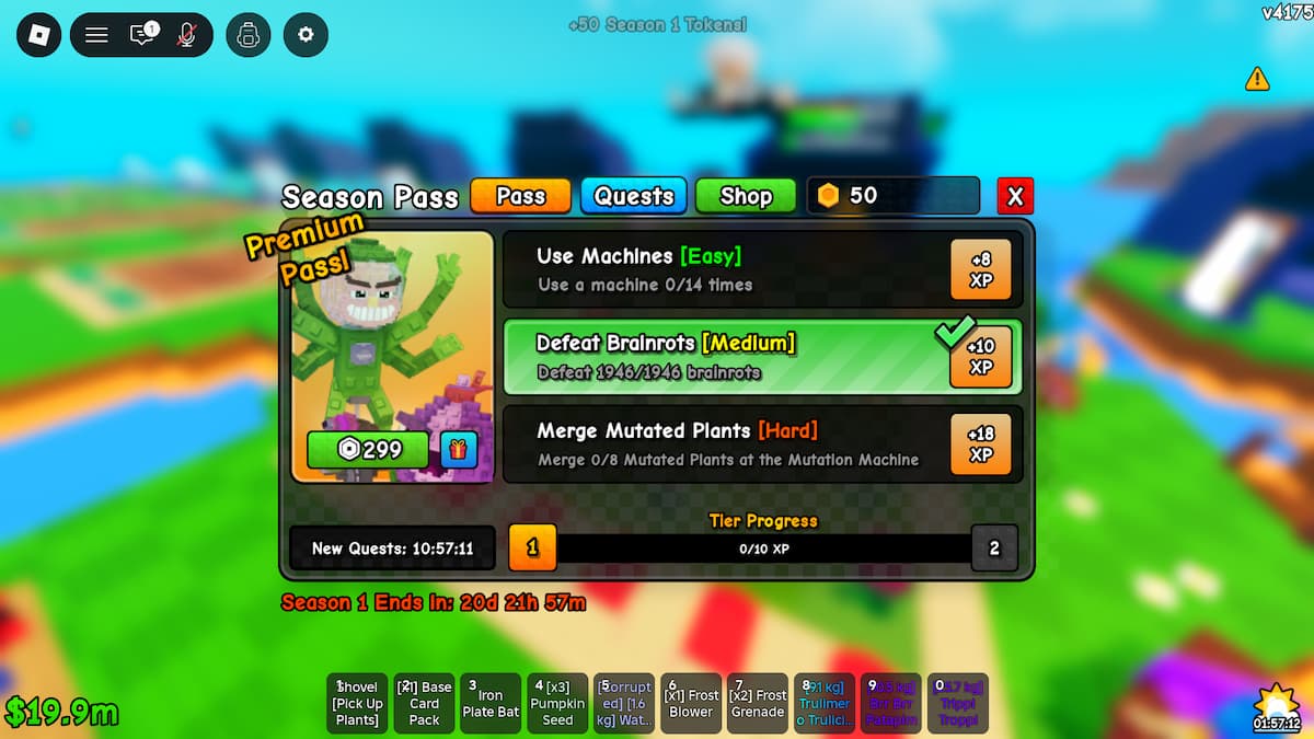 Plants Vs Brainrots Game Pass