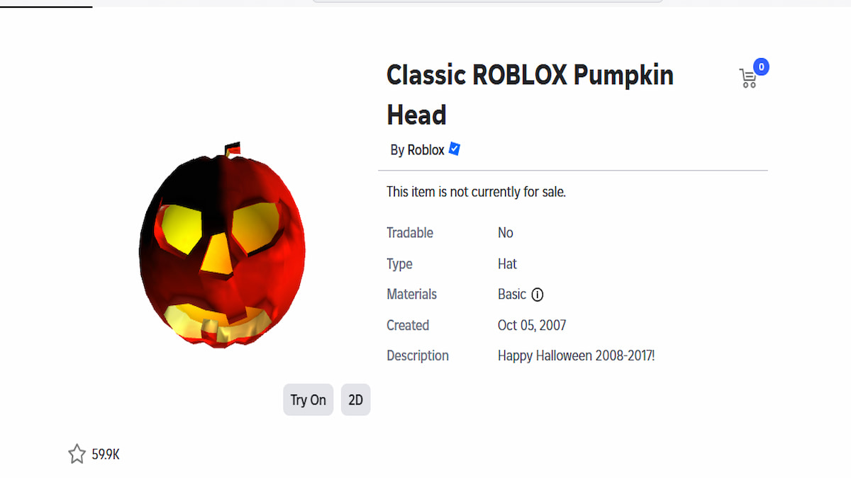 Roblox Black Friday 2025 Sales Items List Pro Game Guides Roblox Black Friday 2025 Classic Pumpkin Head 