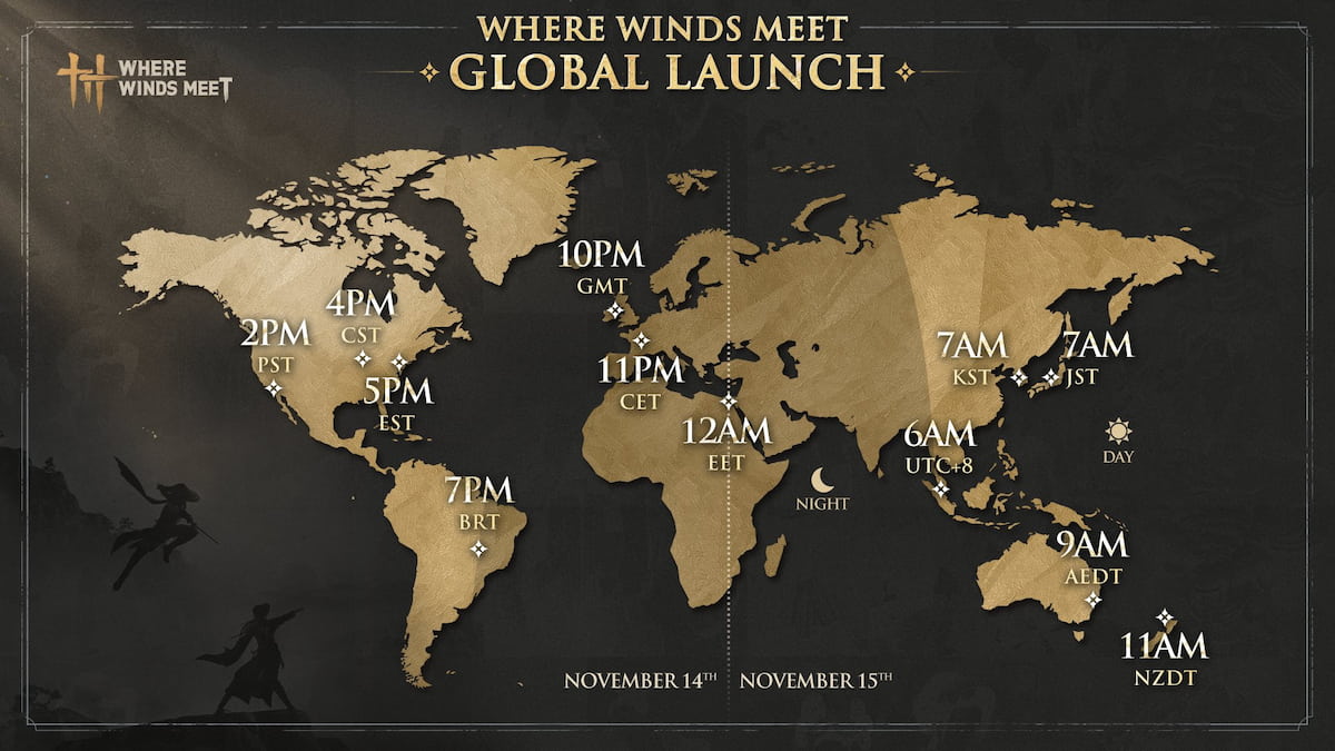 Where Winds Meet Global Release Date & Launch Time