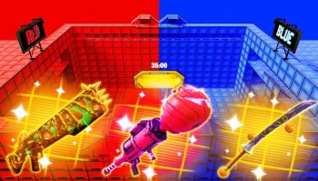 Crazy Red vs Blue Fortnite promo art