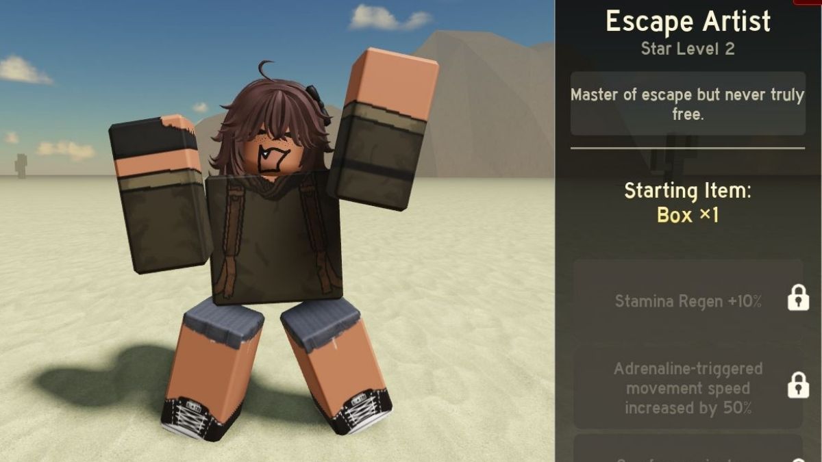 Escape Artist class in Deadly Delivery