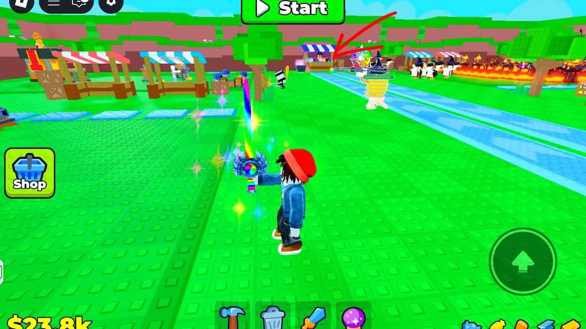 The Enchanter NPC's location