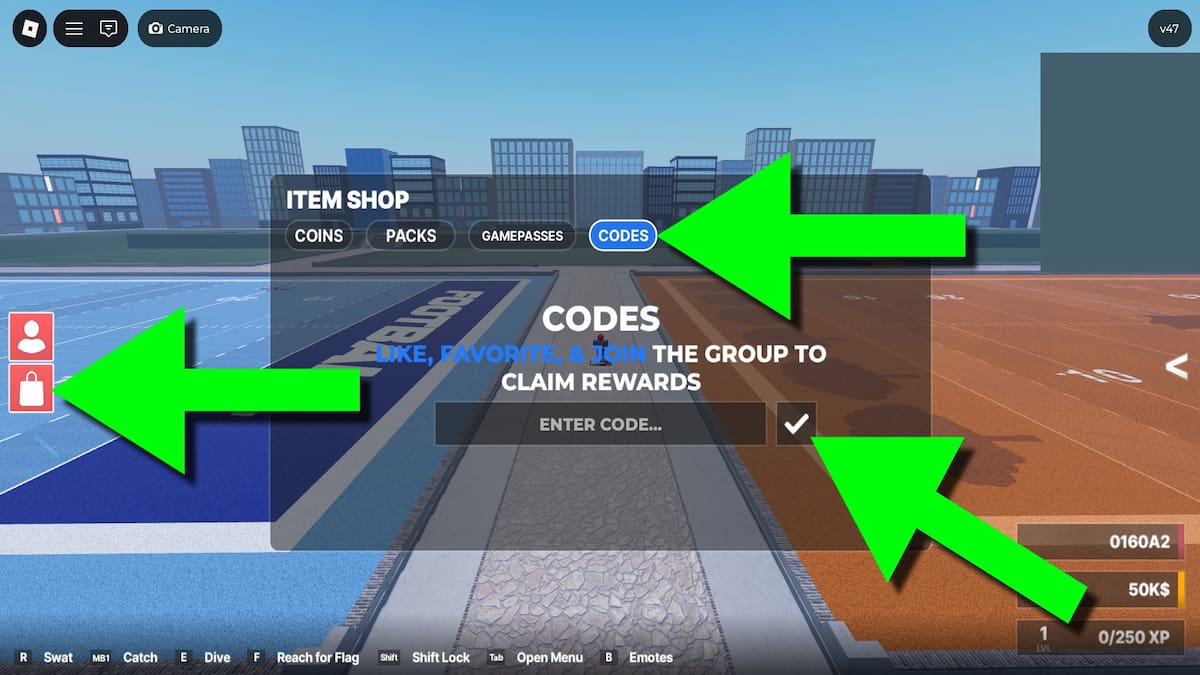 How to redeem Flag Football codes