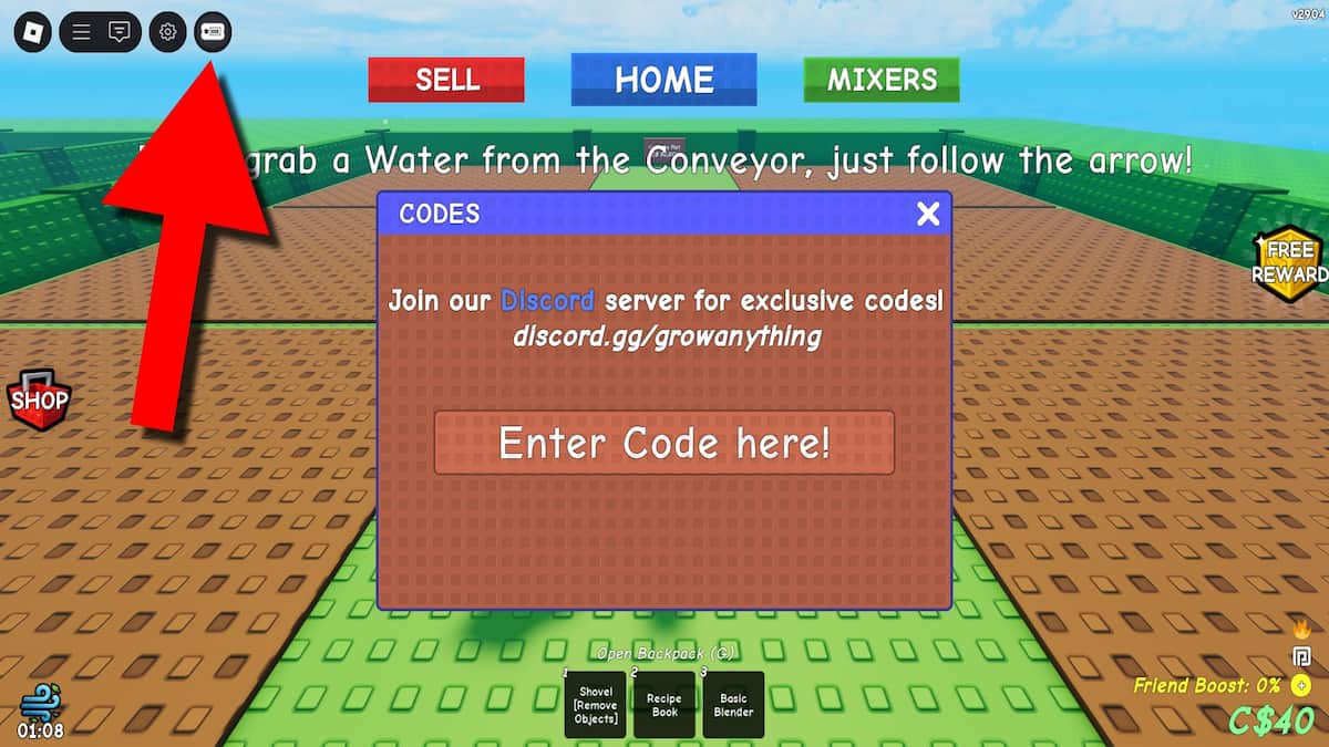 How to redeem Grow Anything codes.
