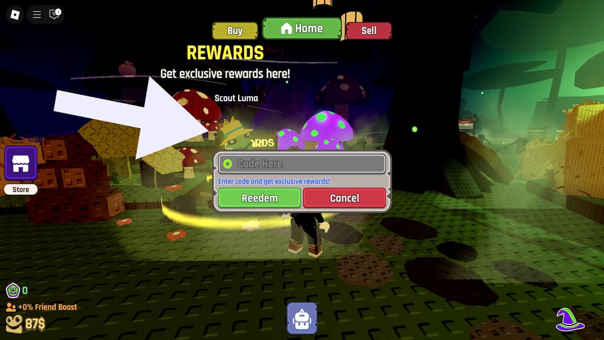 How to redeem codes in My Frog Pond.